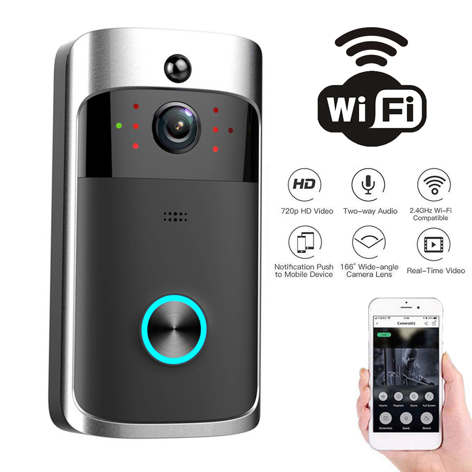 Smart Home Video Doorbell - 2026 НОВЫЙ V5 видео дверной звонок
