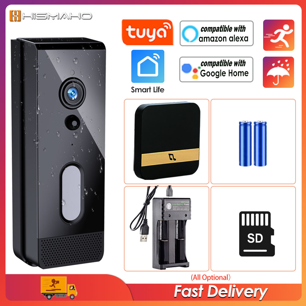 Smart Home Video Doorbell - Tuya WiFi дверной звонок камера открытый