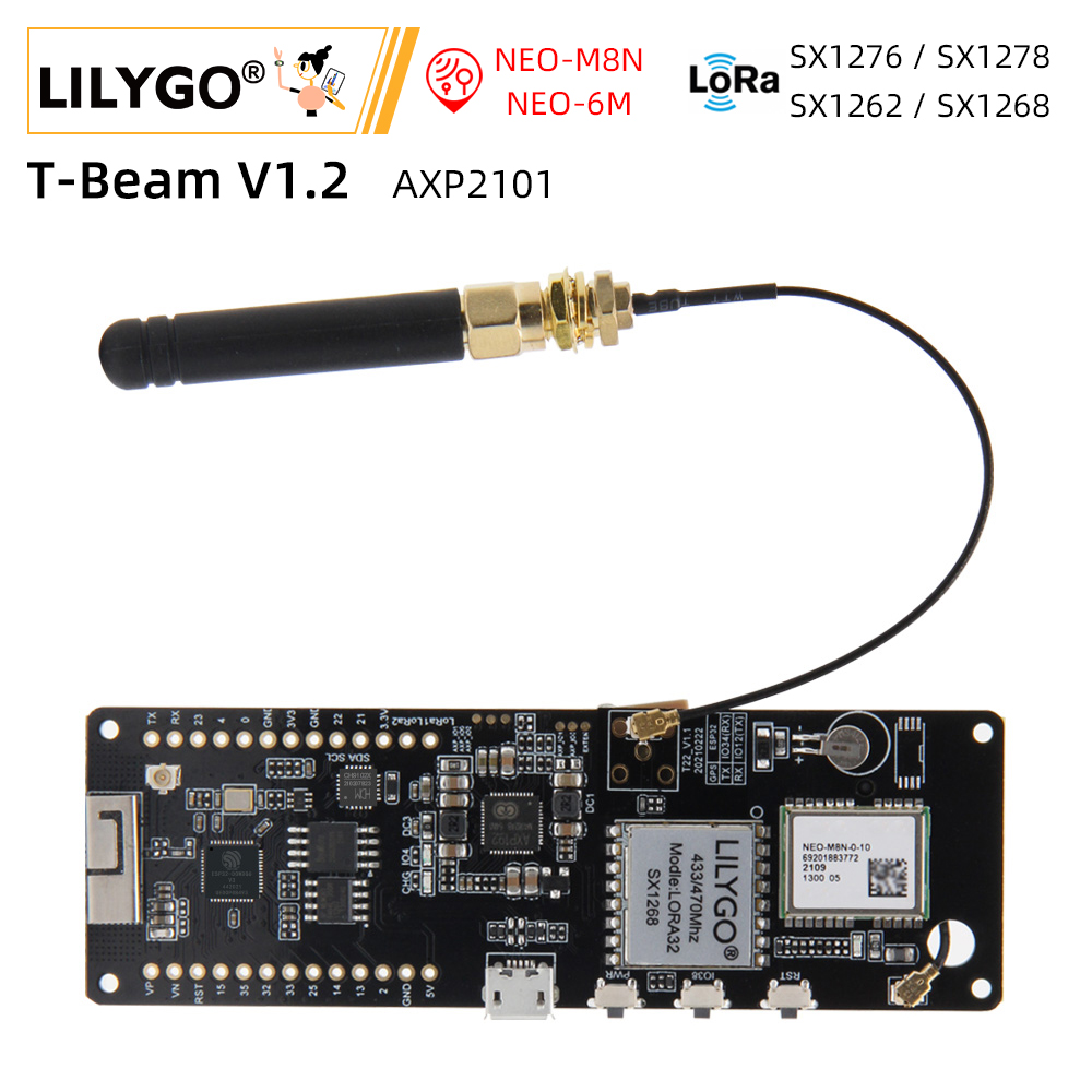 Smart Home Esp32 - LILYGO® T-Beam V1.2 ESP32 LoRa модуль