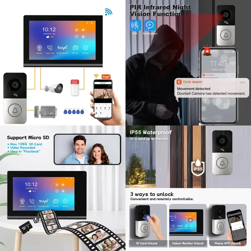 Smart Home Video Doorbell - 【CHIMU HOME】 Новая IP-видеодомофонная система 2026