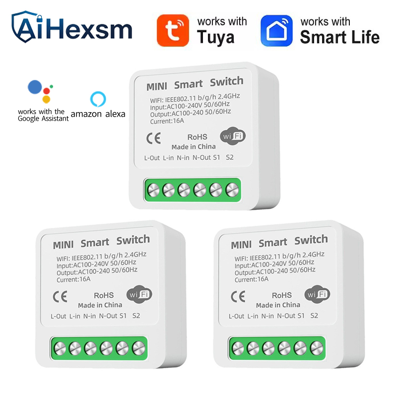 Smart Home Energy - 16A Tuya Wi-Fi Smart Switch 2-стороннее