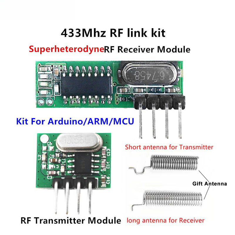 Smart Home Kit For Arduino - Супергетеродинный радиочастотный приемопередающий модуль 433 МГц