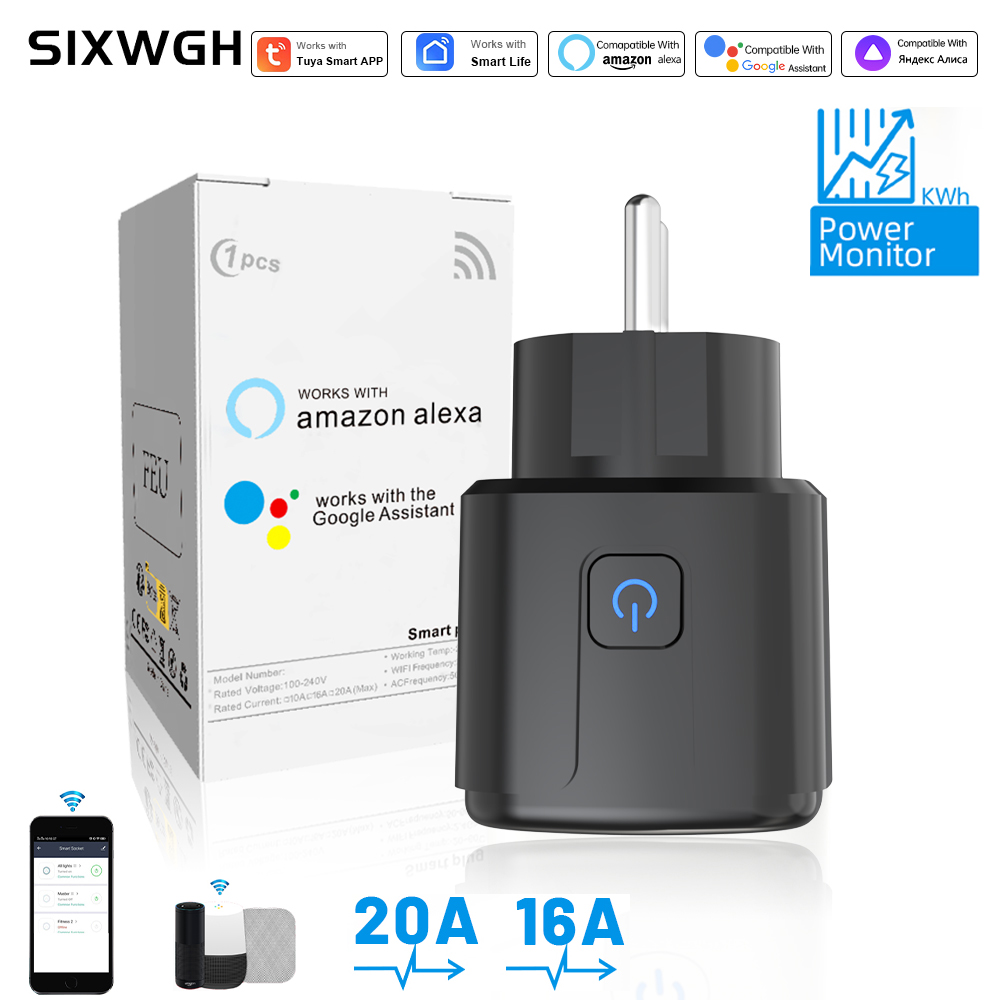 Smart Home Energy - Умная розетка Tuya с Wi-Fi, дистанционным