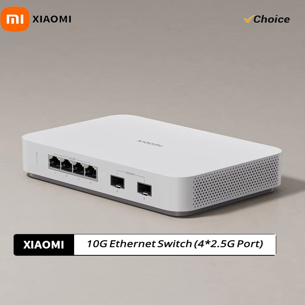 Smart Home Hub 2 - НОВЫЙ Ethernet-коммутатор Xiaomi 10G (4×2.5G+2×10G Мбит/с),