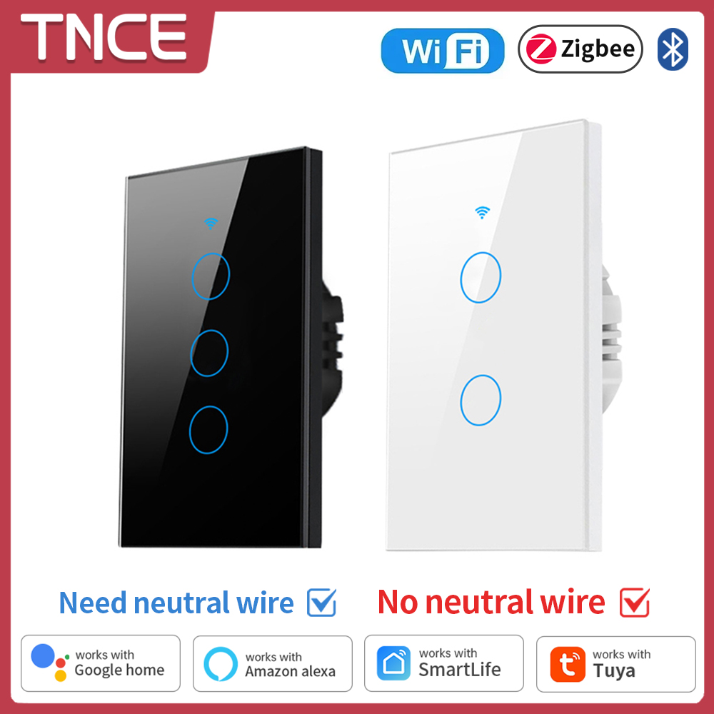 Smart Home Google - Умный выключатель TNCE Tuya WiFi/Zigbee, выключатель