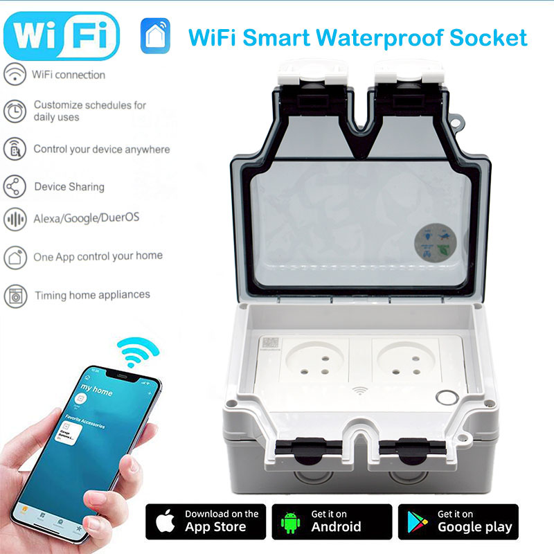 Smart Outdoor Plug - Умная розетка 16А, водонепроницаемая IP66, уличный