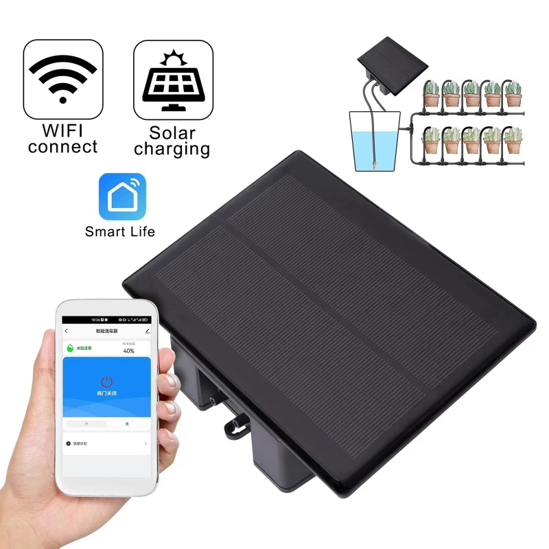 Smart Home Improvement - WIFI Солнечная автоматическая поливочная машина, комплект