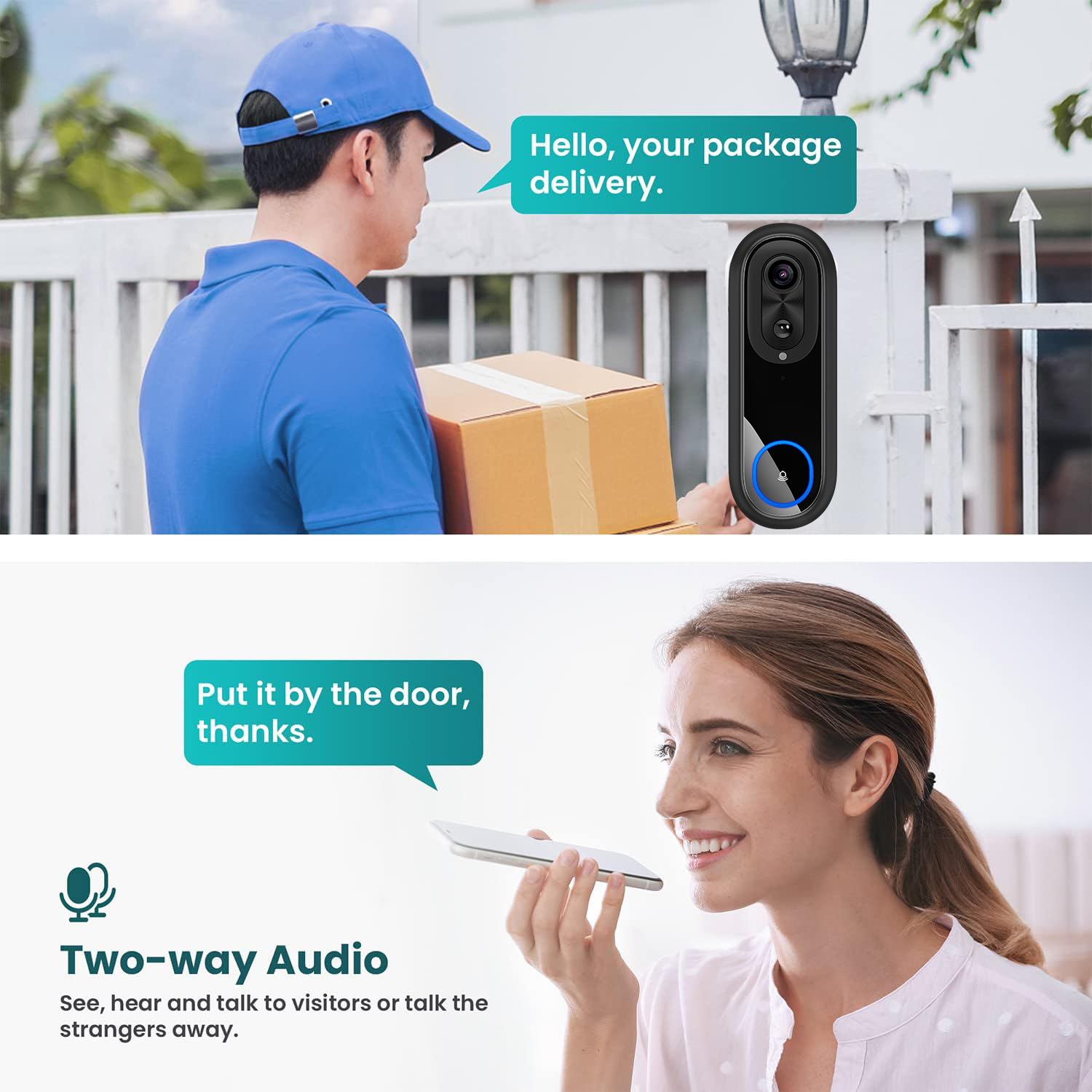 5G 2,4G Wi-Fi видео дверной зв – обзор и цена Smart Home Video Doorbell