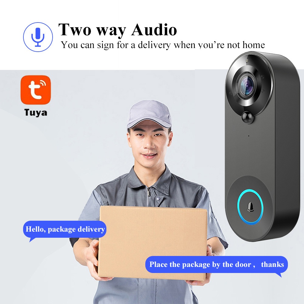 Tuya 1080P беспроводной Wi-Fi  – обзор и цена Smart Home Video Doorbell