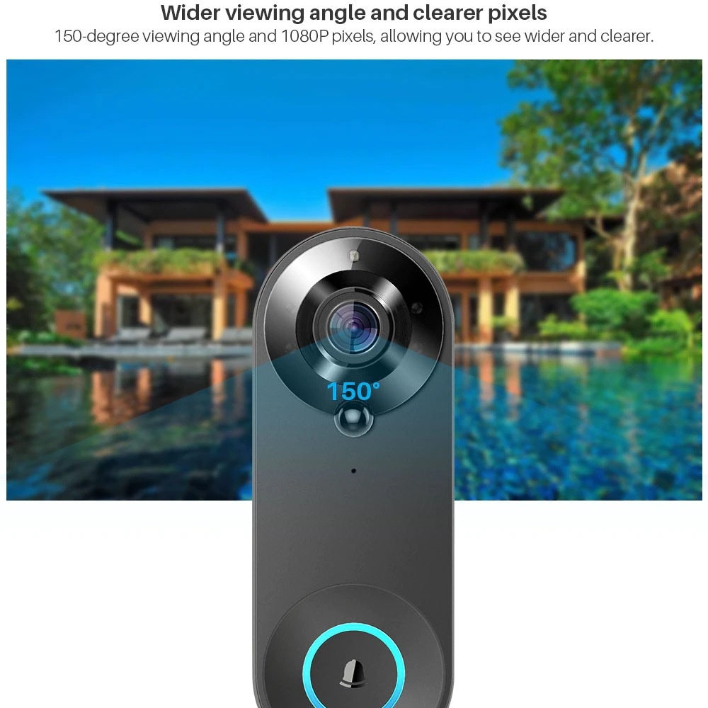 Tuya 1080P беспроводной Wi-Fi  – обзор и цена Smart Home Video Doorbell