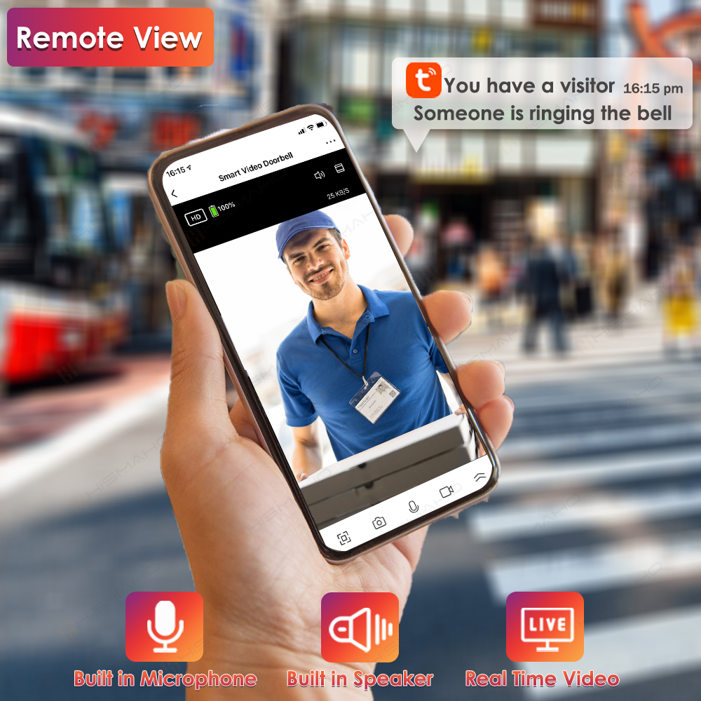 Tuya WiFi дверной звонок камер – обзор и цена Smart Home Video Doorbell