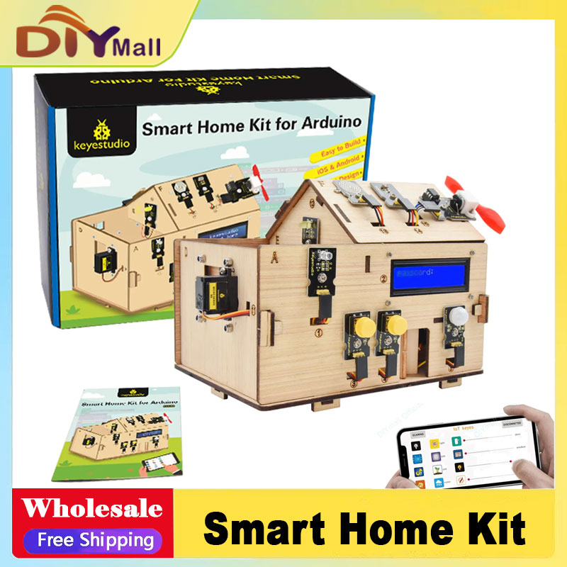 Домашний комплект Keyestudio S – обзор и цена Smart Home Kit For Arduino