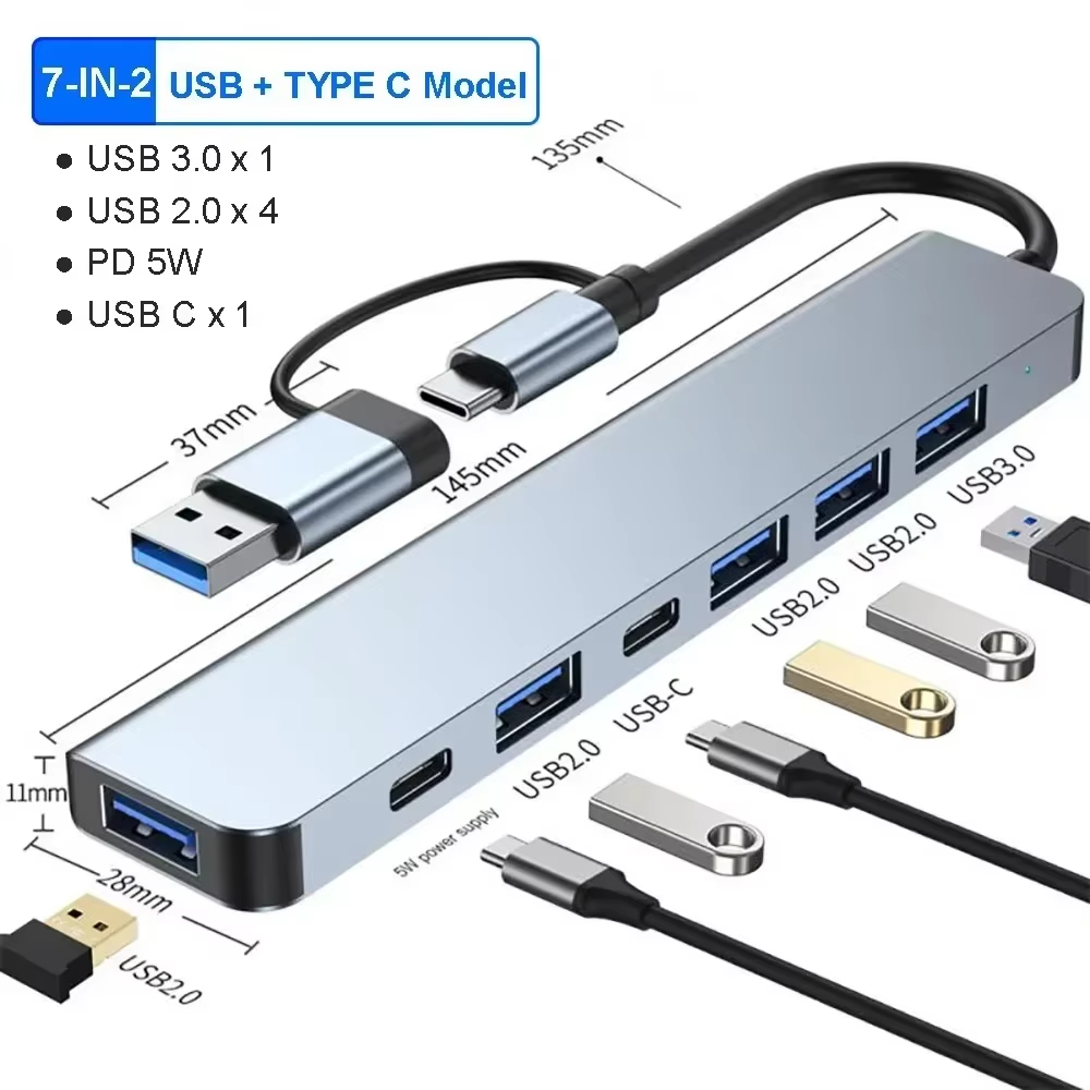 7-в-2 USB C хаб-расширитель, м – обзор и цена Smart Home Hub 2