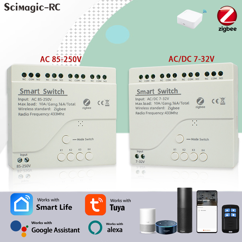 4-канальный модуль реле Zigbee – обзор и цена Smart Home Google