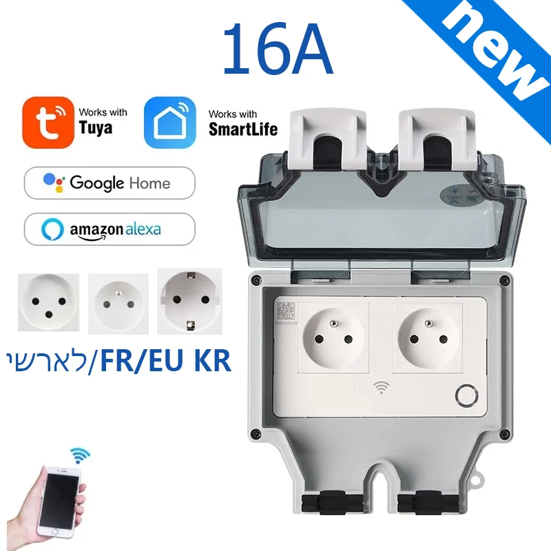 Розетка Tuya IP66 Outdoor EU F – обзор и цена Smart Outdoor Plug