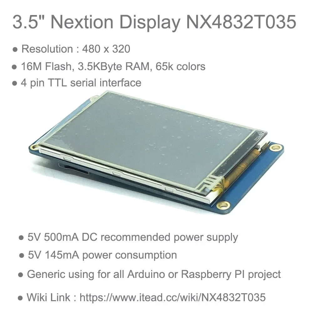 Сенсорный дисплей Nextion 3.5