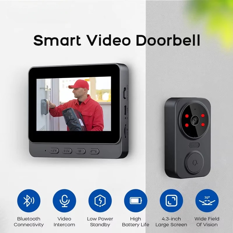 Умный видеодомофон M8 с Wi-Fi, – обзор и цена Smart Home Video Doorbell