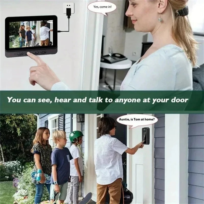 Умный видеодомофон M8 с Wi-Fi, – обзор и цена Smart Home Video Doorbell