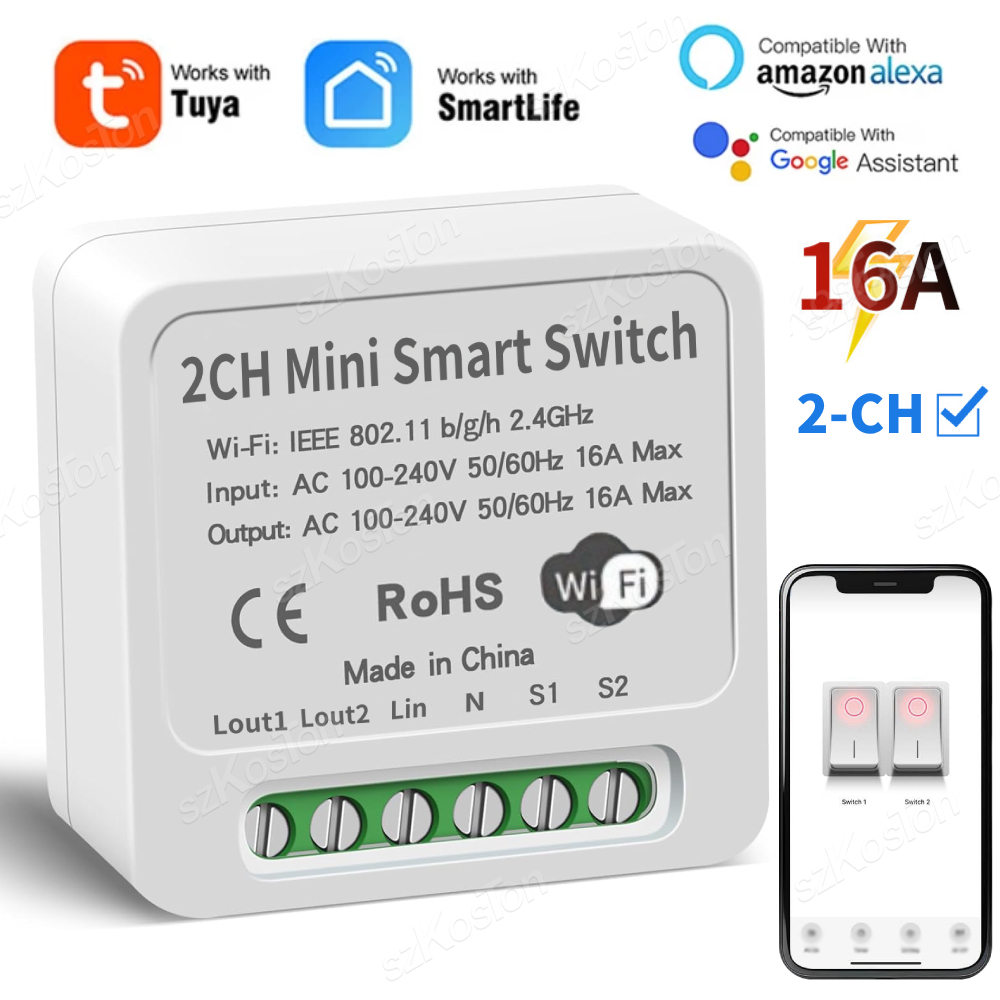 16A Tuya Wi-Fi модуль умного п – обзор и цена Smart Home Google