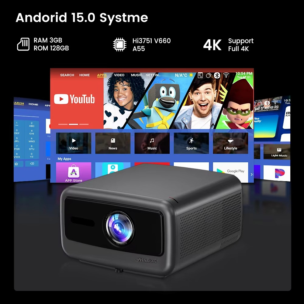 Проектор Touyinger Q13W с высо – обзор и цена Smart Home Theater